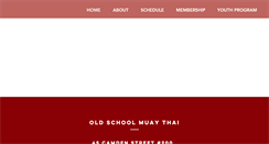 Desktop Screenshot of oldschoolmuaythai.com