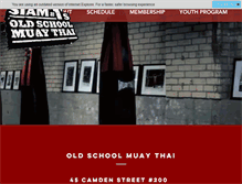 Tablet Screenshot of oldschoolmuaythai.com